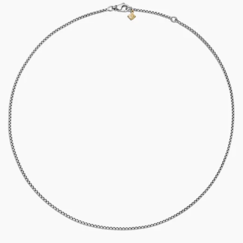 David Yurman Box Chain Necklace - Silver